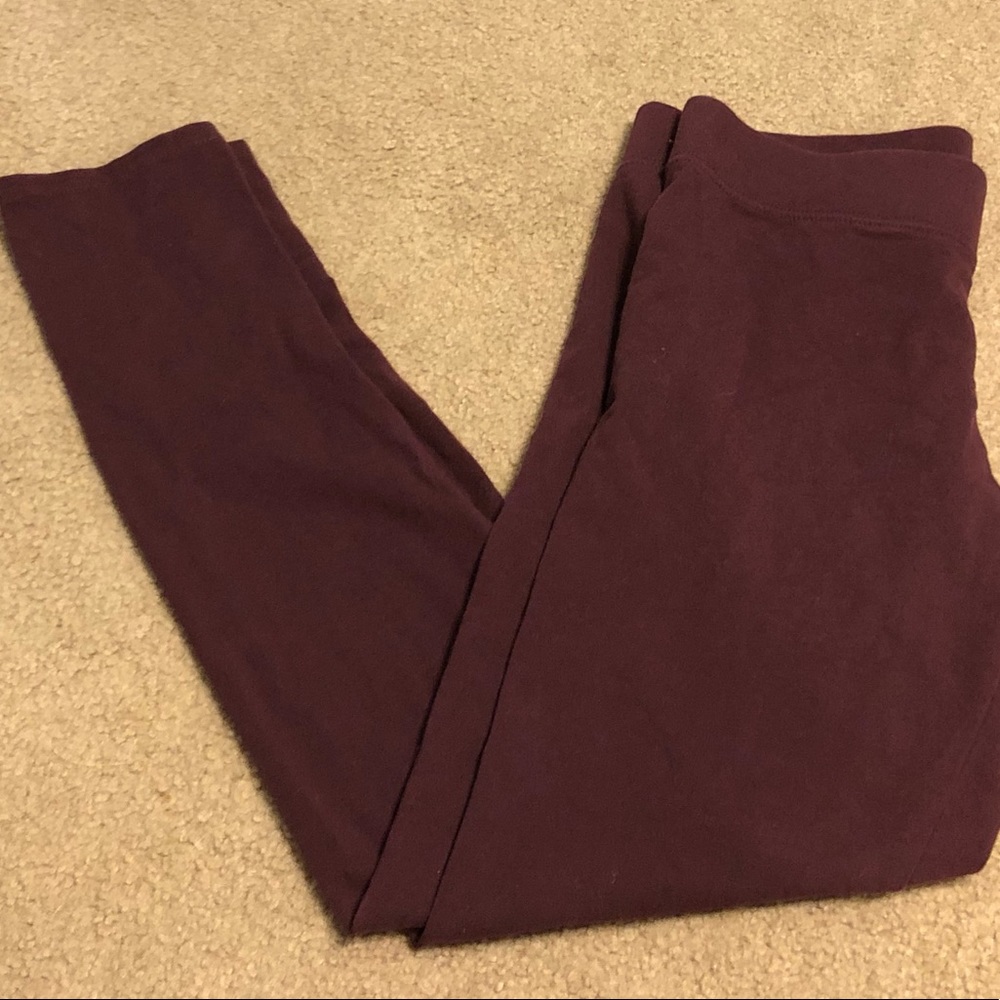 American Eagle Medium maroon leggings